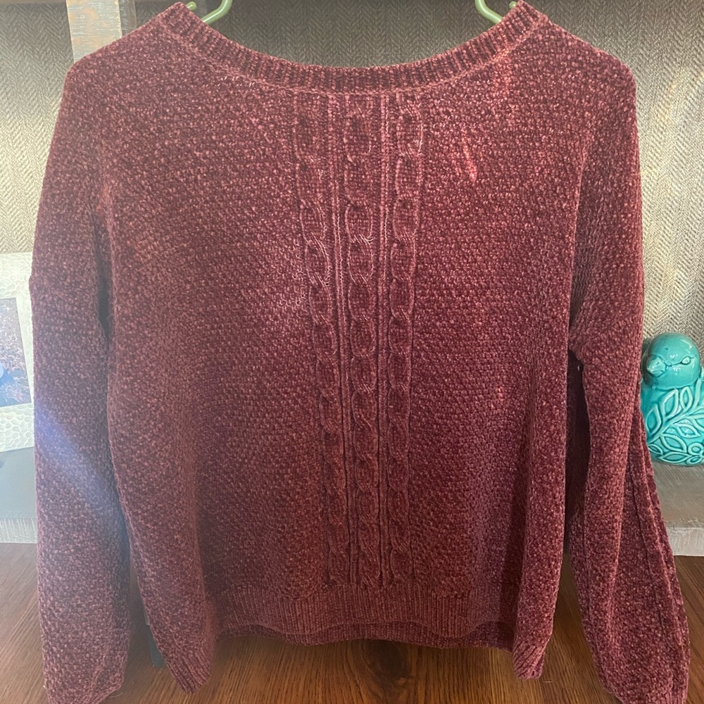 Burgundy sweater